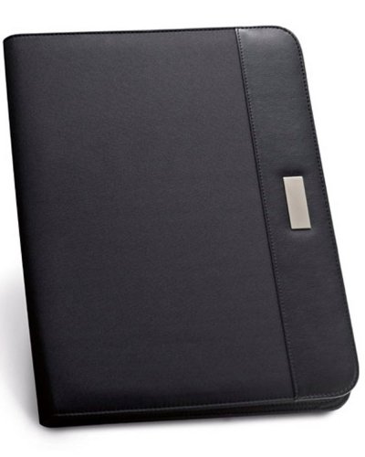 Cartella A4 in similpelle e Microfibra Nero