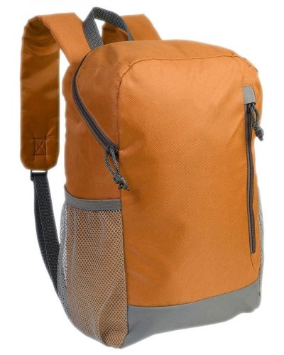 Zaino in poliestere con 4 tasche Arancione