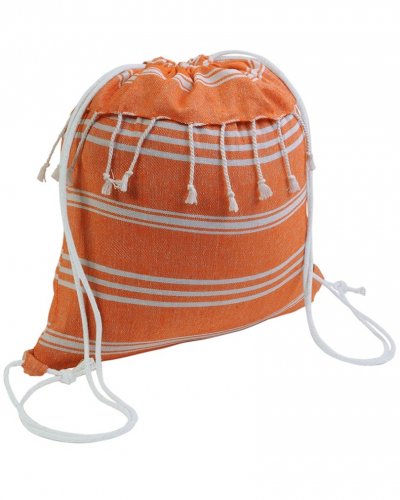 Zainetto effetto Fouta Arancione