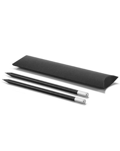 Set di matite con Astuccio Cromato Satinato