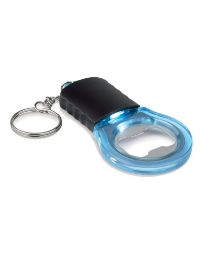 Apribottiglie Light and Key Blu Trasparente