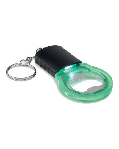 Apribottiglie Light and Key Verde Trasparente
