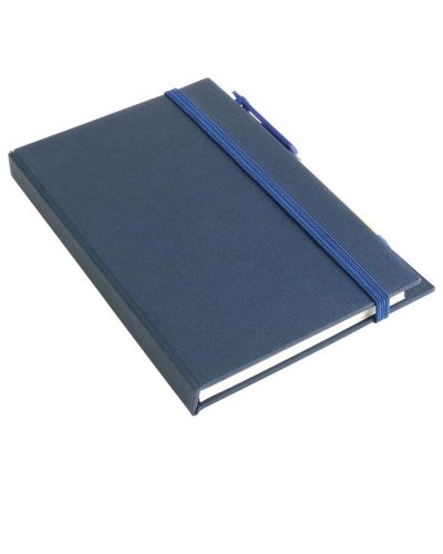 Notes con penna e foglietti adesivi Blu scuro