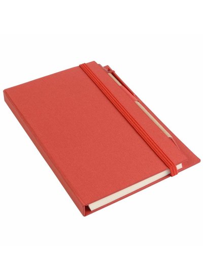 Notes con penna e foglietti adesivi Rosso