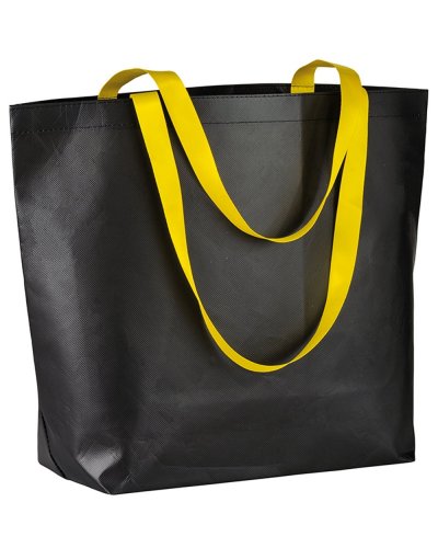 Shopper Nera con manici fluo