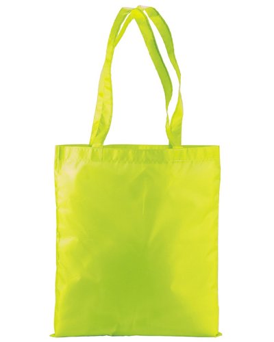 Shopper fluo in poliestere con manici lunghi