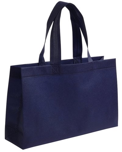 Shopper con manici lunghi Blu scuro