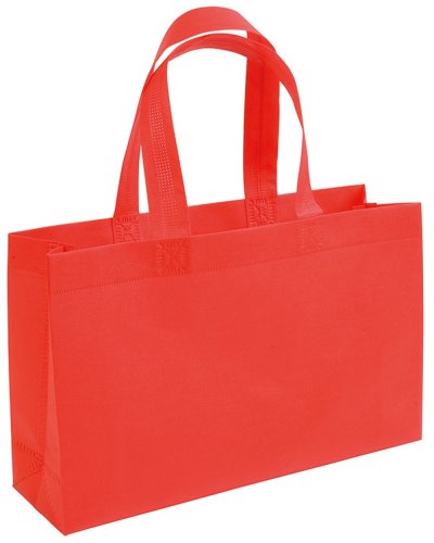 Shopper con manici lunghi Rosso