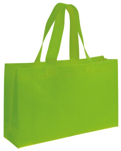 Shopper con manici lunghi Verde mela