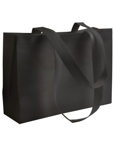 Shopper con manici lunghi - Media Nero