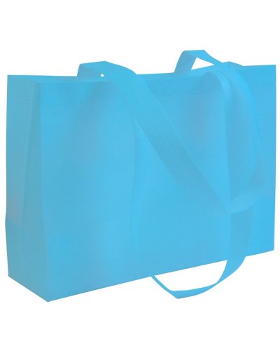 Shopper con manici lunghi - Media Celeste