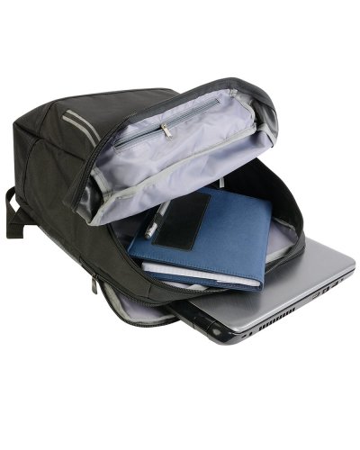 Zaino porta pc con tasca frontale catarifrangente