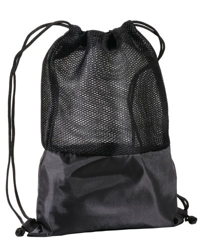 Zainetto in poliestere con retina mesh