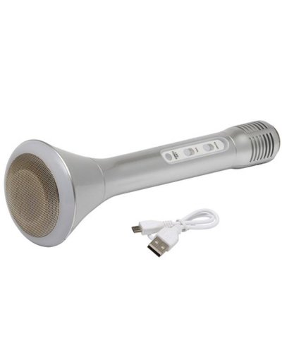 Microfono wireless per Karaoke CHOIR Argento