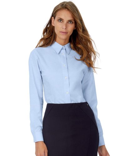 Camicia donna maniche lunghe Oxford