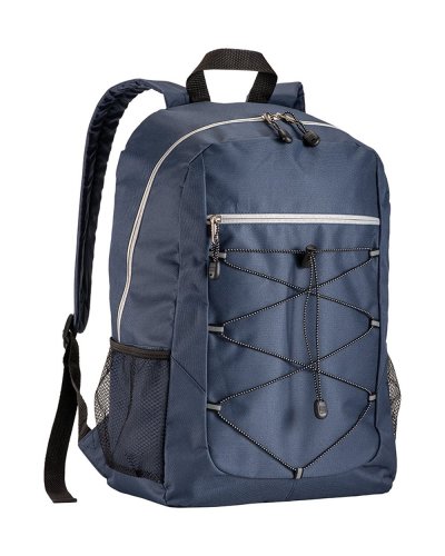 Zaino con schienale imbottito Blu Scuro/Grigio