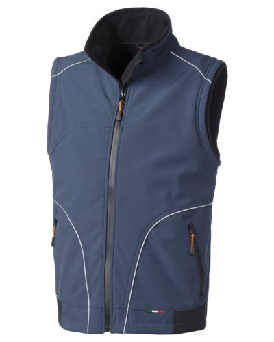 Gilet Softshell Preston Blu / Nero