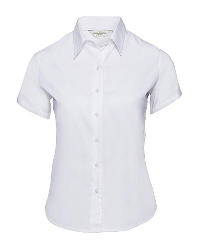 Camicia donna Twill Classic maniche corte Bianco