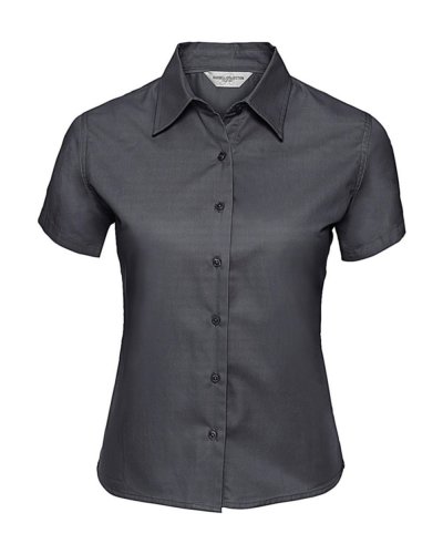 Camicia donna Twill Classic maniche corte Zinc