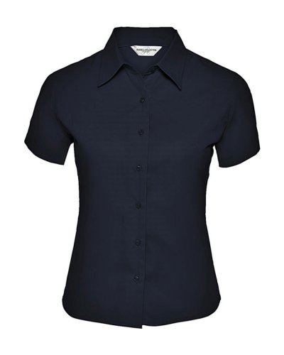 Camicia donna Twill Classic maniche corte French Navy