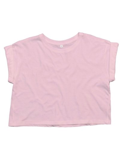 Women's Organic Crop Top T Soft Pink