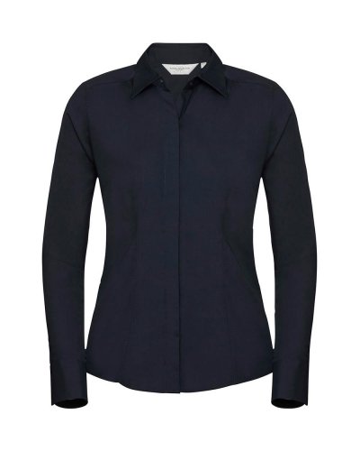 Camicia donna popeline maniche lunghe French Navy