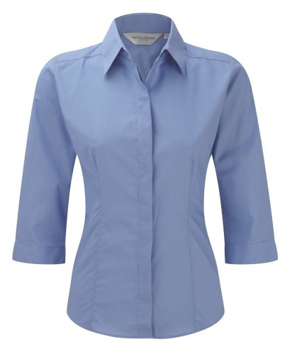 Camicia donna popeline maniche 3/4