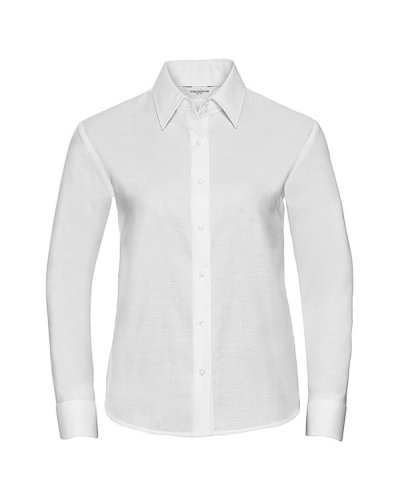 Camicia donna Oxford maniche lunghe Bianco