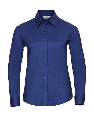Camicia donna Oxford maniche lunghe Aztec Blue