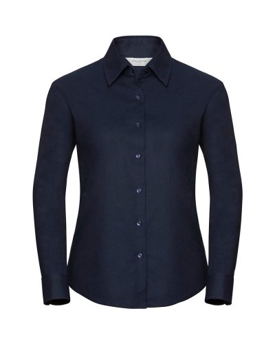 Camicia donna Oxford maniche lunghe Bright Navy