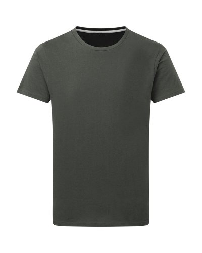 T-shirt Signature Senza Etichetta Charcoal