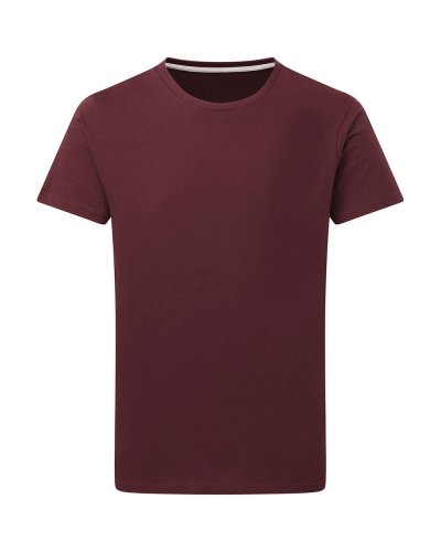 T-shirt Signature Senza Etichetta Burgundy