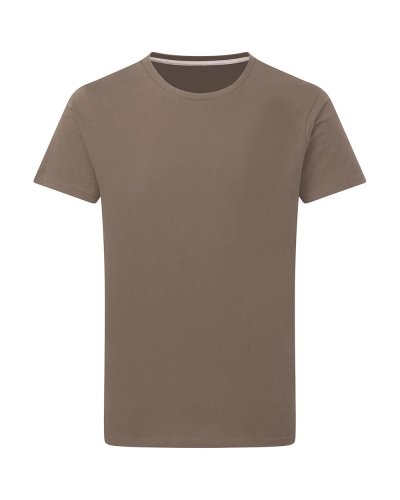 T-shirt Signature Senza Etichetta Deep Taupe