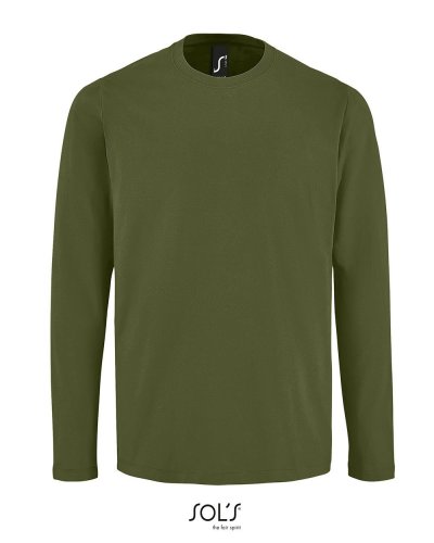 T-shirt imperial manica lunga Dark Khaki