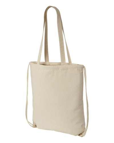 Sacca con coulisse in cotone Eliza Naturale