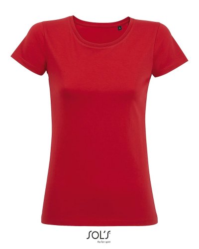 T-shirt in cotone biologico Milo Women Rosso