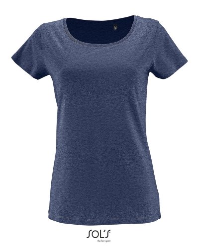 T-shirt in cotone biologico Milo Women Denim Melange