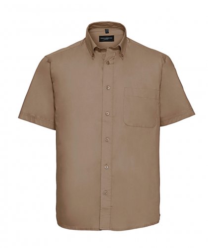 Camicia uomo Twill Classic maniche corte Khaky