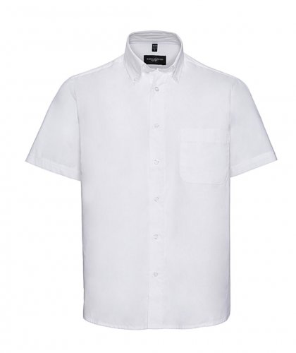 Camicia uomo Twill Classic maniche corte Bianco