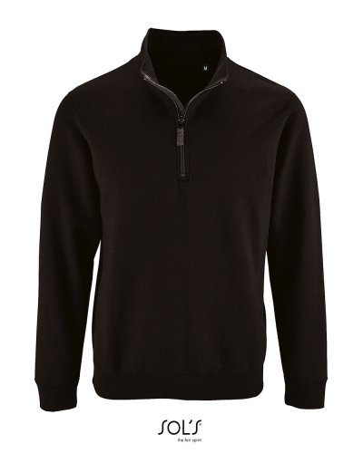 Felpa uomo mezza zip Stan Verde Bottiglia