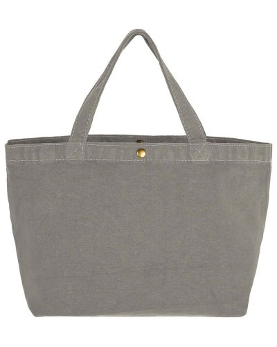 Small Canvas Shopper Neutral Grey