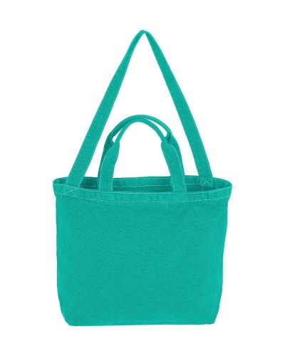 Small Canvas Shopper Seafoam