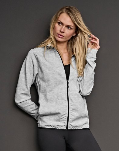 Felpa zip cappuccio unisex stile sportivo