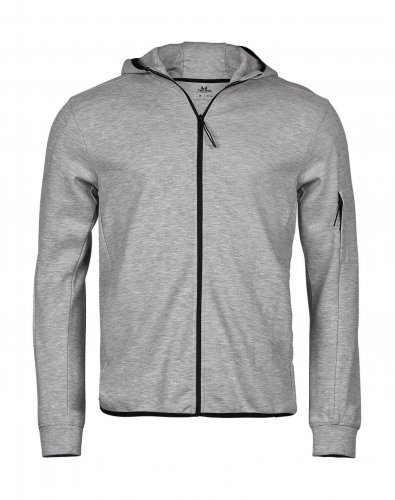 Felpa zip cappuccio unisex stile sportivo