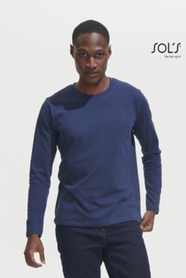 T-shirt IMPERIAL uomo manica lunga 100% cotone a girocollo