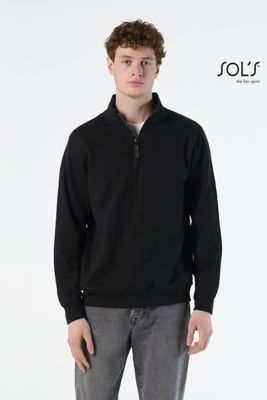 Sudadera hombre media cremallera Stan, corte moderno
