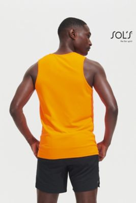 Camiseta sin mangas para hombre Lotto Sporty TT, 100% poliéster, corte