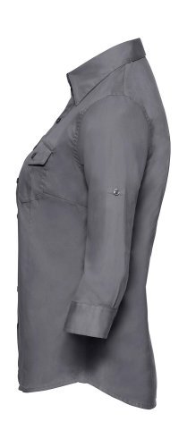 Camisa de Mujer de Algodón Twill 3/4 Modern Fit 130g/m²