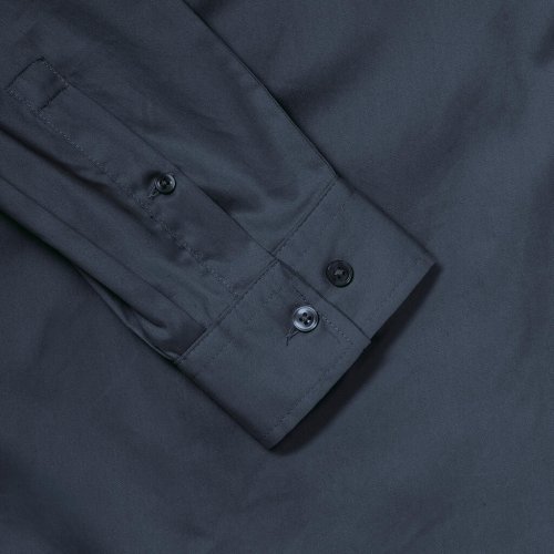 Camisa de hombre de algodón twill Modern Fit de manga larga con vuelta