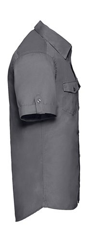 Camisa manga doblada con bolsillos hombre